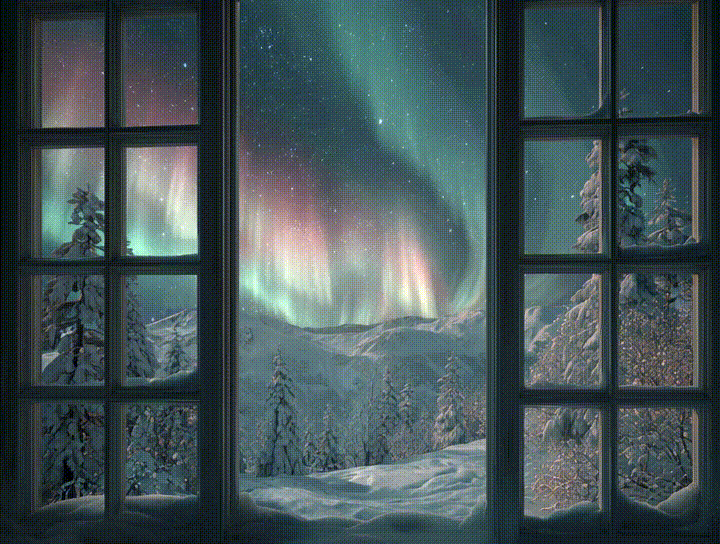 Northern Lights Window animated preview